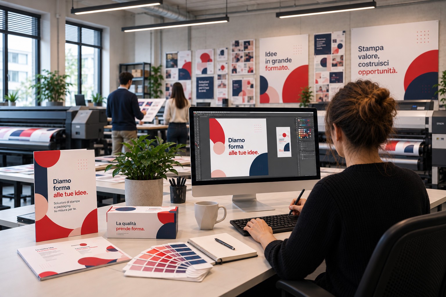 Progettazione espositori su misura — team Colorby