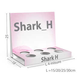 Shark H - Espositore con fori 