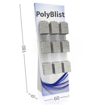 Espositore per prodotti blisterati Espositore portablister da terra in polipropilene