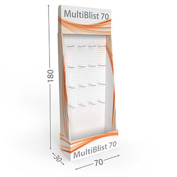 MultiBlist 70: Schienale in faesite forata