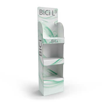 BiCi: Espositore in cartone a ripiani